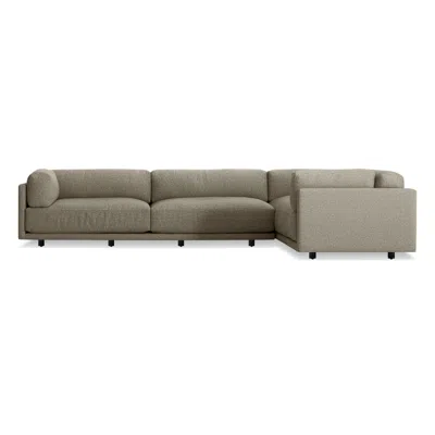 Blu Dot Sunday L Sectional Sofa - Sanford Black / Left