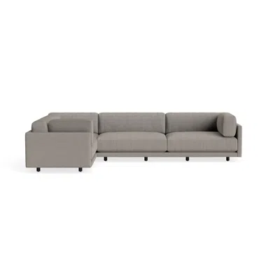 Blu Dot Sunday L Sectional Sofa - Sanford Black / Right