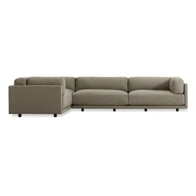 Blu Dot Sunday L Sectional Sofa - Sanford Black / Right