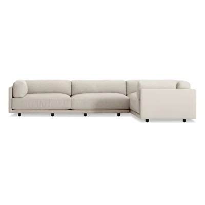 Blu Dot Sunday L Sectional Sofa - Sanford Linen / Left