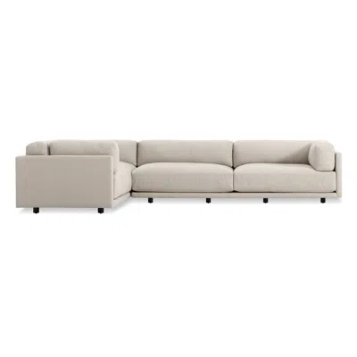 Blu Dot Sunday L Sectional Sofa - Sanford Linen / Right
