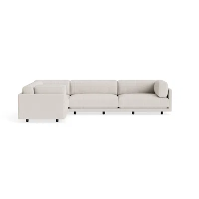 Blu Dot Sunday L Sectional Sofa - Vos Bone / Right