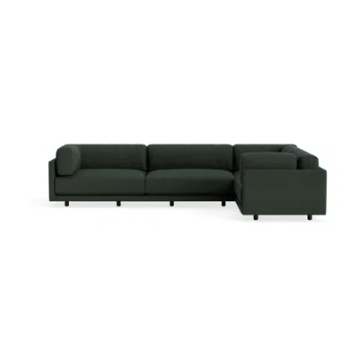 Blu Dot Sunday L Sectional Sofa - Vos Evergreen / Left