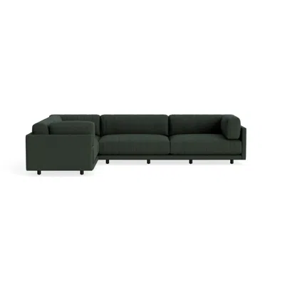 Blu Dot Sunday L Sectional Sofa - Vos Evergreen / Right
