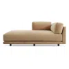 Blu Dot Sunday Left Chaise In Camel Velvet