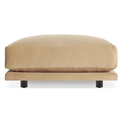 Blu Dot Sunday Small Ottoman - Camel Velvet