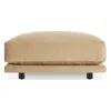 Blu Dot Sunday Small Ottoman In Camel Velvet