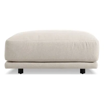 Blu Dot Sunday Small Ottoman In Sanford Linen