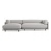 Blu Dot Sunday Small Sofa W/ Left Chaise In Agnew Grey