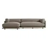 Blu Dot Sunday Small Sofa W/ Left Chaise In Sanford Black