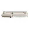 Blu Dot Sunday Small Sofa W/ Left Chaise In Sanford Linen