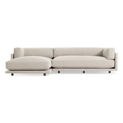 Blu Dot Sunday Small Sofa W/ Left Chaise In Sanford Linen
