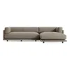 Blu Dot Sunday Small Sofa W/ Right Chaise In Sanford Black