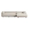 Blu Dot Sunday Small Sofa W/ Right Chaise In Sanford Linen