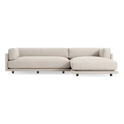 Blu Dot Sunday Small Sofa W/ Right Chaise In Sanford Linen