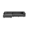 Blu Dot Sunday Small Sofa With Chaise - Gabro Grey / Left