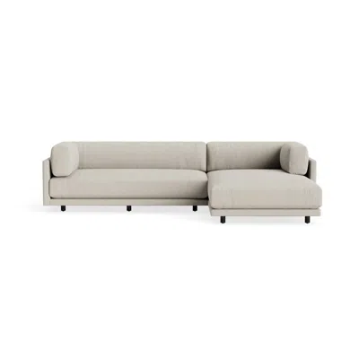 Blu Dot Sunday Small Sofa With Chaise - Kelso Sand / Right