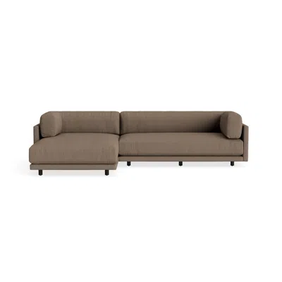 Blu Dot Sunday Small Sofa With Chaise - Kvadrat Autumn Cardamom / Left