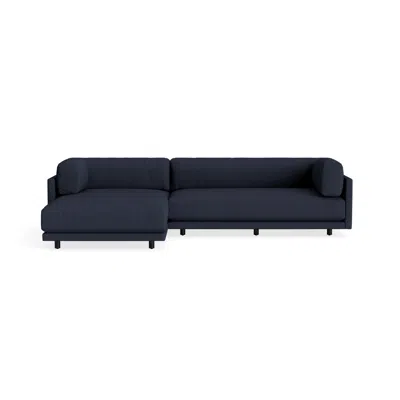 Blu Dot Sunday Small Sofa With Chaise - Kvadrat Autumn Navy / Left