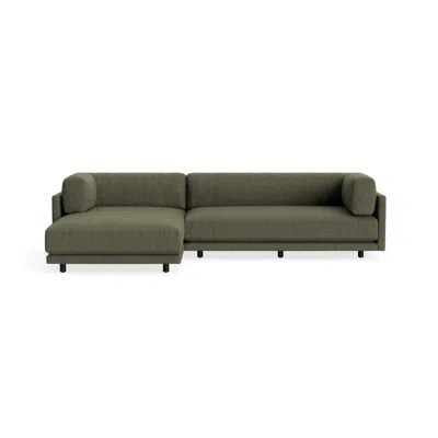 Blu Dot Sunday Small Sofa With Chaise - Kvadrat Guest Fatigue / Left