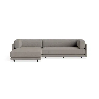 Blu Dot Sunday Small Sofa With Chaise - Sanford Black / Left