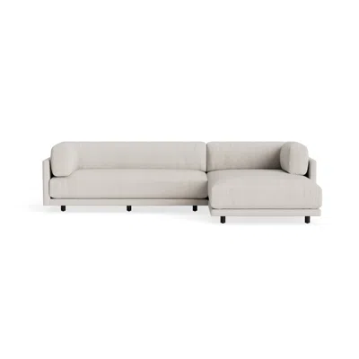 Blu Dot Sunday Small Sofa With Chaise - Sylvan Bone / Right