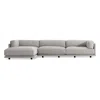 Blu Dot Sunday Sofa W/ Left Arm Chaise In Agnew Grey