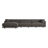 Blu Dot Sunday Sofa W/ Left Arm Chaise In Kelso Charcoal