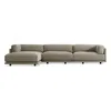 Blu Dot Sunday Sofa W/ Left Arm Chaise In Sanford Black