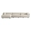 Blu Dot Sunday Sofa W/ Left Arm Chaise In Sanford Linen