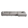 Blu Dot Sunday Sofa W/ Right Arm Chaise In Agnew Grey