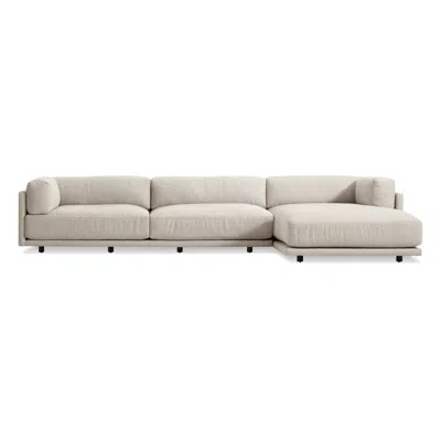 Blu Dot Sunday Sofa W/ Right Arm Chaise In Sanford Linen
