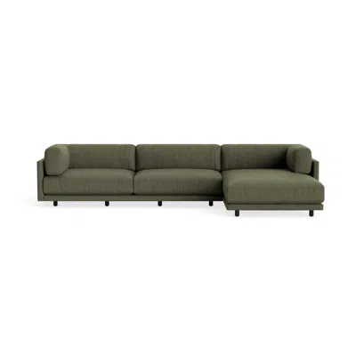 Blu Dot Sunday Sofa With Chaise - Kvadrat Guest Fatigue / Right