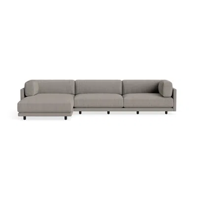 Blu Dot Sunday Sofa With Chaise - Sanford Black / Left