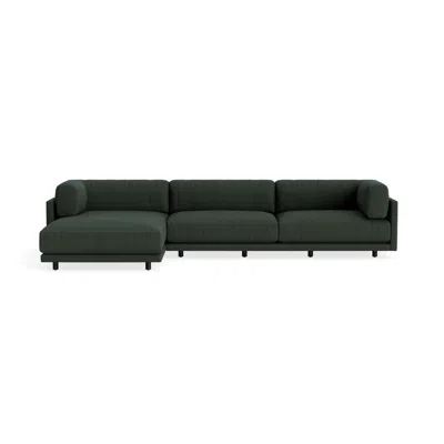 Blu Dot Sunday Sofa With Chaise - Vos Evergreen / Left
