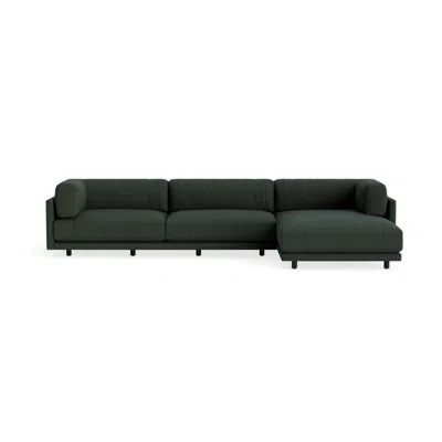 Blu Dot Sunday Sofa With Chaise - Vos Evergreen / Right