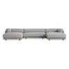 Blu Dot Sunday U-shaped Sectional Sofa In Agnew Grey