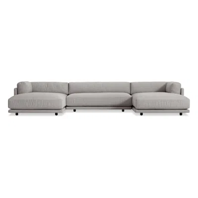 Blu Dot Sunday U-shaped Sectional Sofa In Agnew Grey