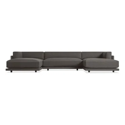 Blu Dot Sunday U Shaped Sectional Sofa In Kelso Charcoal