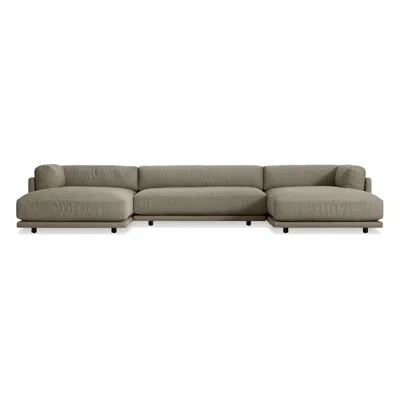 Blu Dot Sunday U-shaped Sectional Sofa - Sanford Black