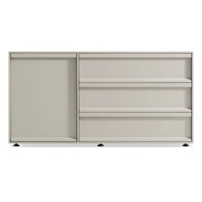 Blu Dot Superchoice 1 Door / 3 Drawer Credenza