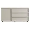 Blu Dot Superchoice 1 Door / 3 Drawer Credenza In Putty
