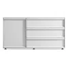Blu Dot Superchoice 1 Door / 3 Drawer Credenza In White