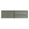 Blu Dot Superchoice 2 Door / 2 Drawer Console In Grey Green