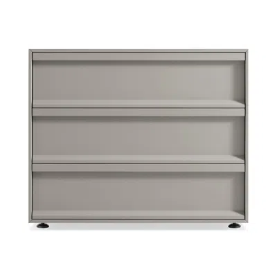 Blu Dot Superchoice 3 Drawer Dresser In Risk-averse Grey