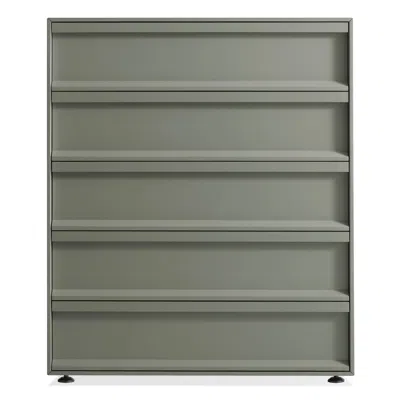 Blu Dot Superchoice 5 Drawer Dresser In Grey Green