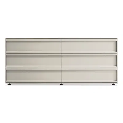 Blu Dot Superchoice 6 Drawer Dresser In Putty