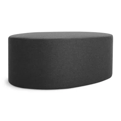 Blu Dot Swole Large Ottoman - Vesper Charcoal In Gray