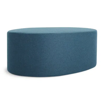 Blu Dot Swole Large Ottoman - Vesper Marine Blue