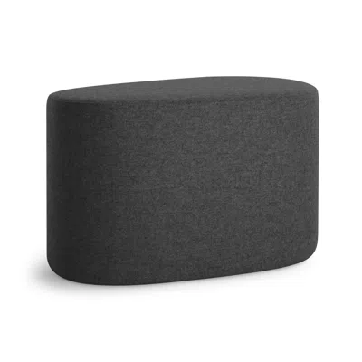 Blu Dot Swole Medium Ottoman - Vesper Charcoal In Gray